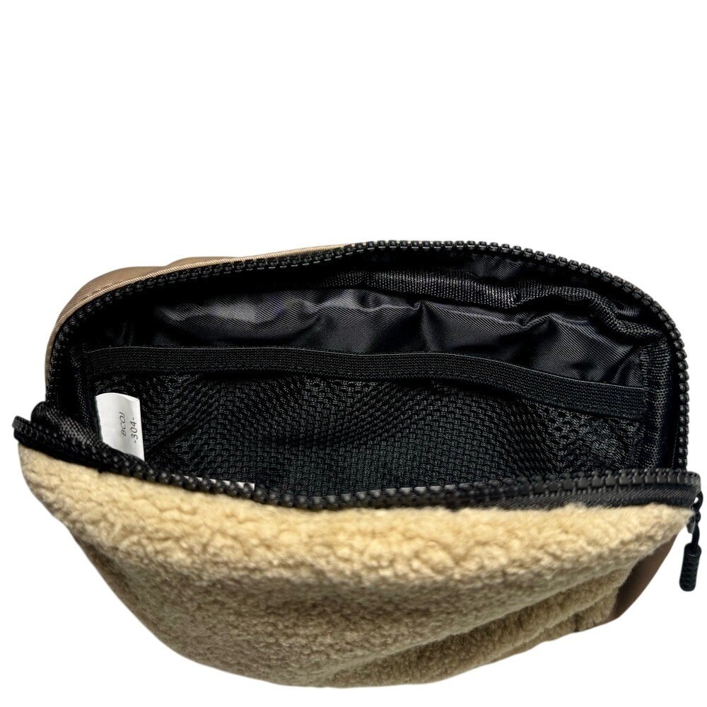 Fanny Pack Bag New with tag Tan Fluffy front with multiple pockets